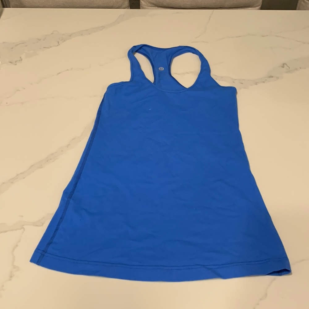 Blue lululemon tank